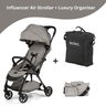 Leclercbaby Combo Influencer Air Violet Grey (Stroller + Luxury Organiser) - BUNAR030