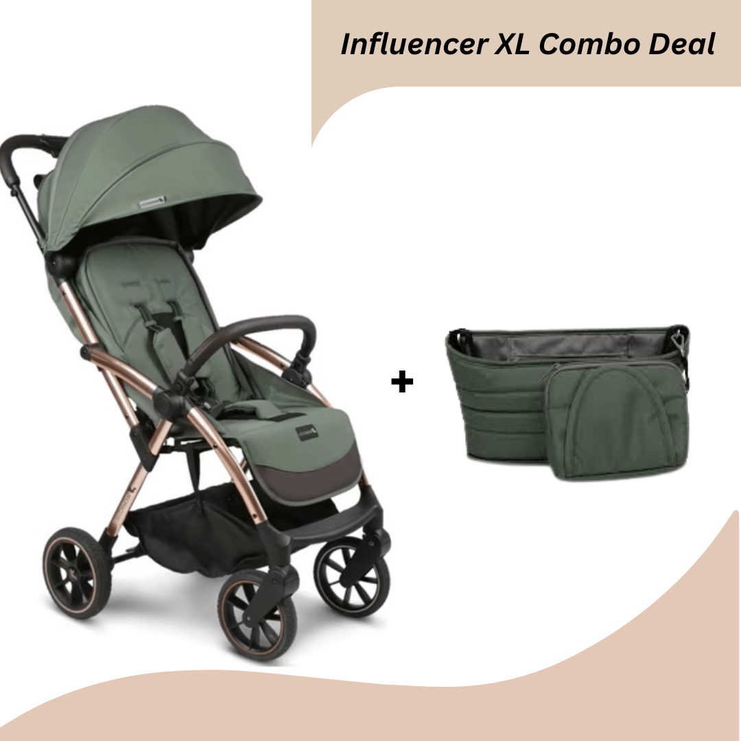Leclercbaby Combo Influencer XL Army Green (Stroller + Organiser) - BUNXL020
