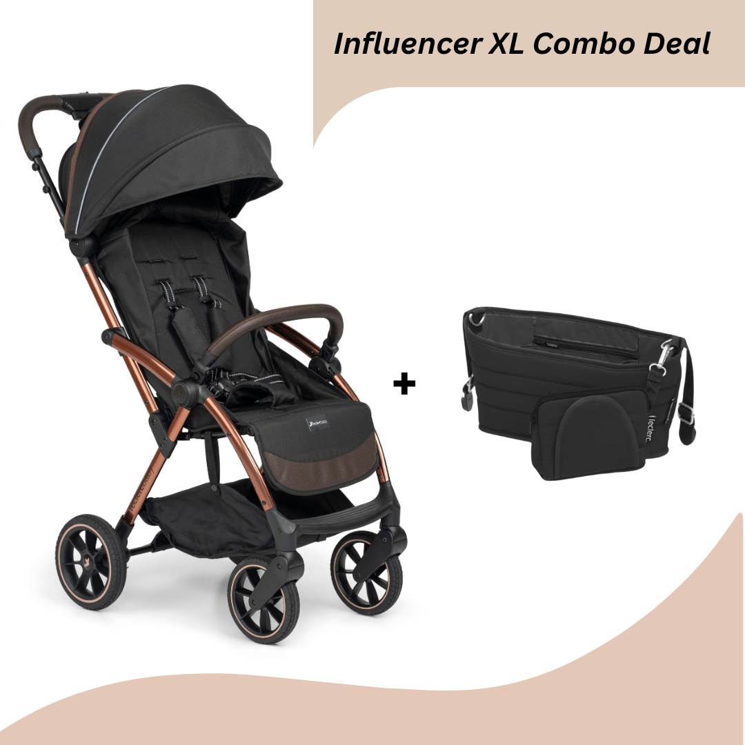Leclercbaby Combo Influencer XL Black (Stroller + Organiser) - BUNXL010