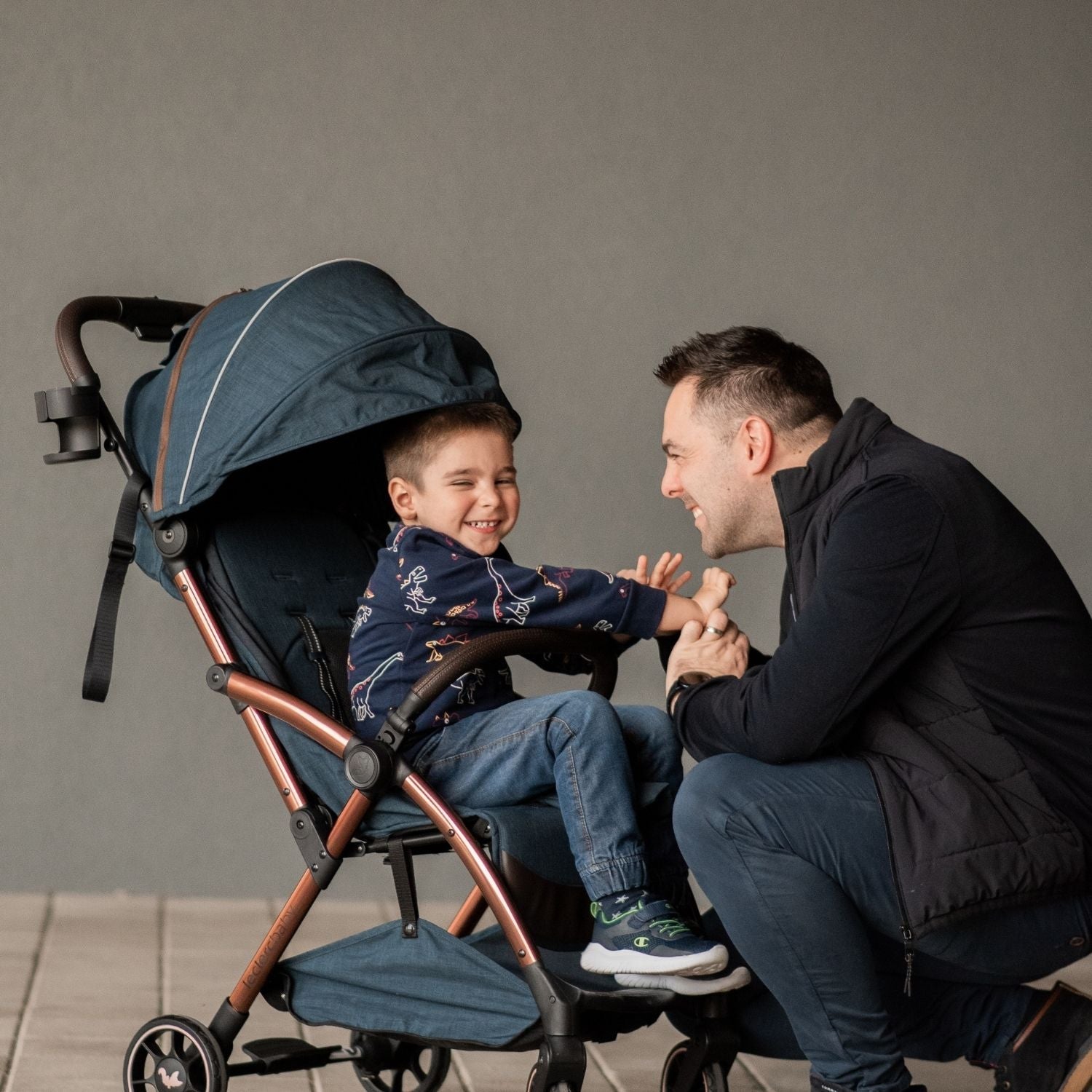 Leclercbaby Influencer Air Stroller Denim Blue - LEC20016