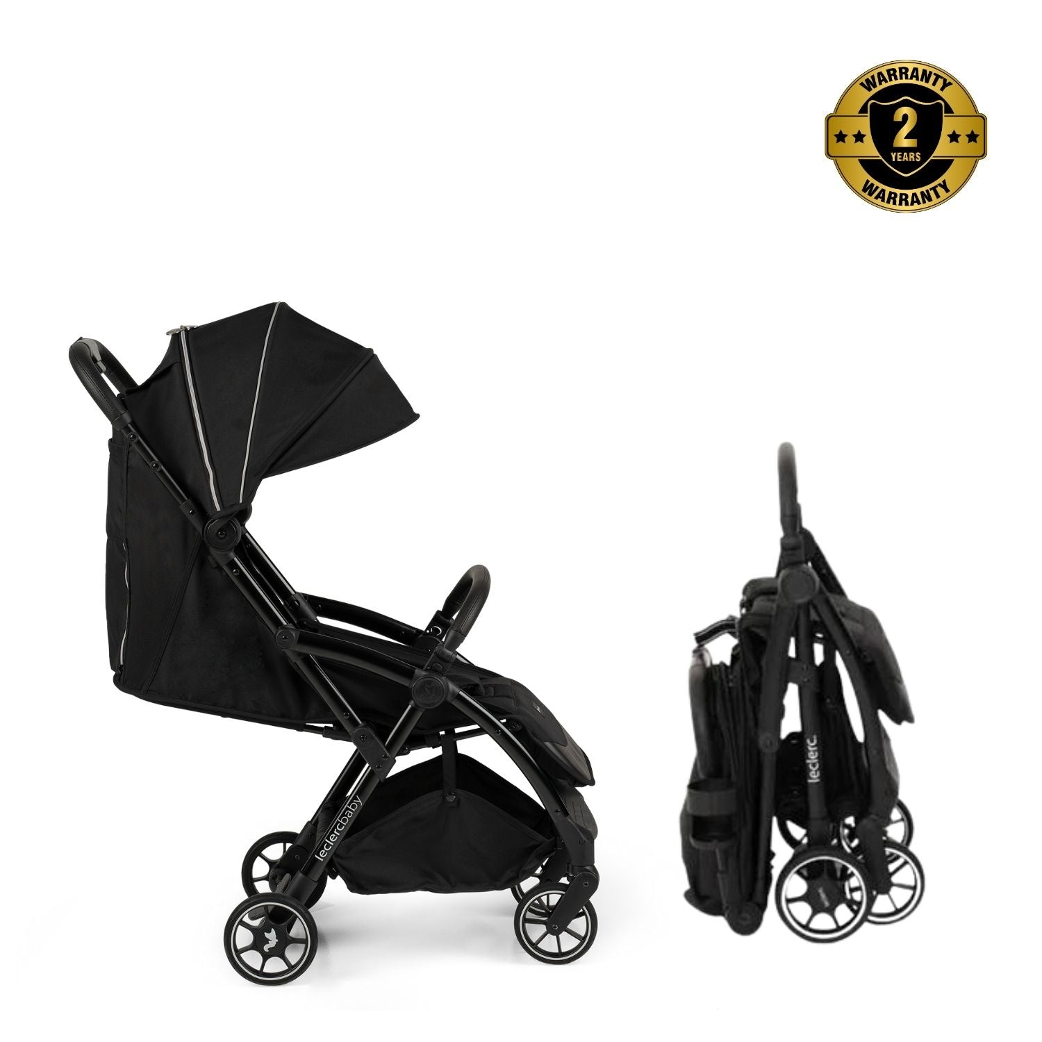 Leclercbaby Influencer Air Stroller Piano Black - LEC20018