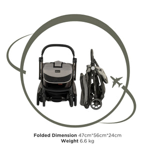 Leclercbaby Influencer Air Stroller Violet Grey - LEC20015