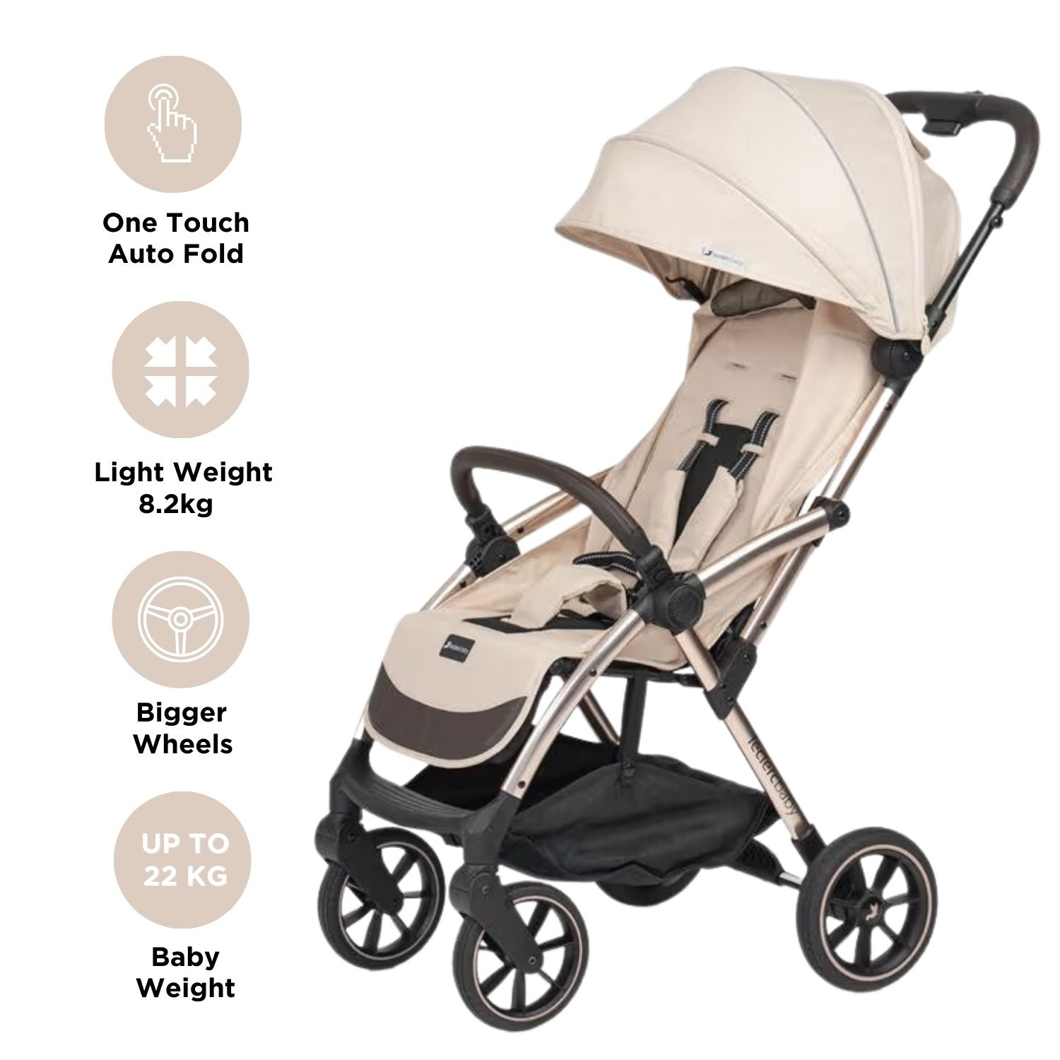 Leclercbaby Influencer XL Stroller Sand - LEC10012