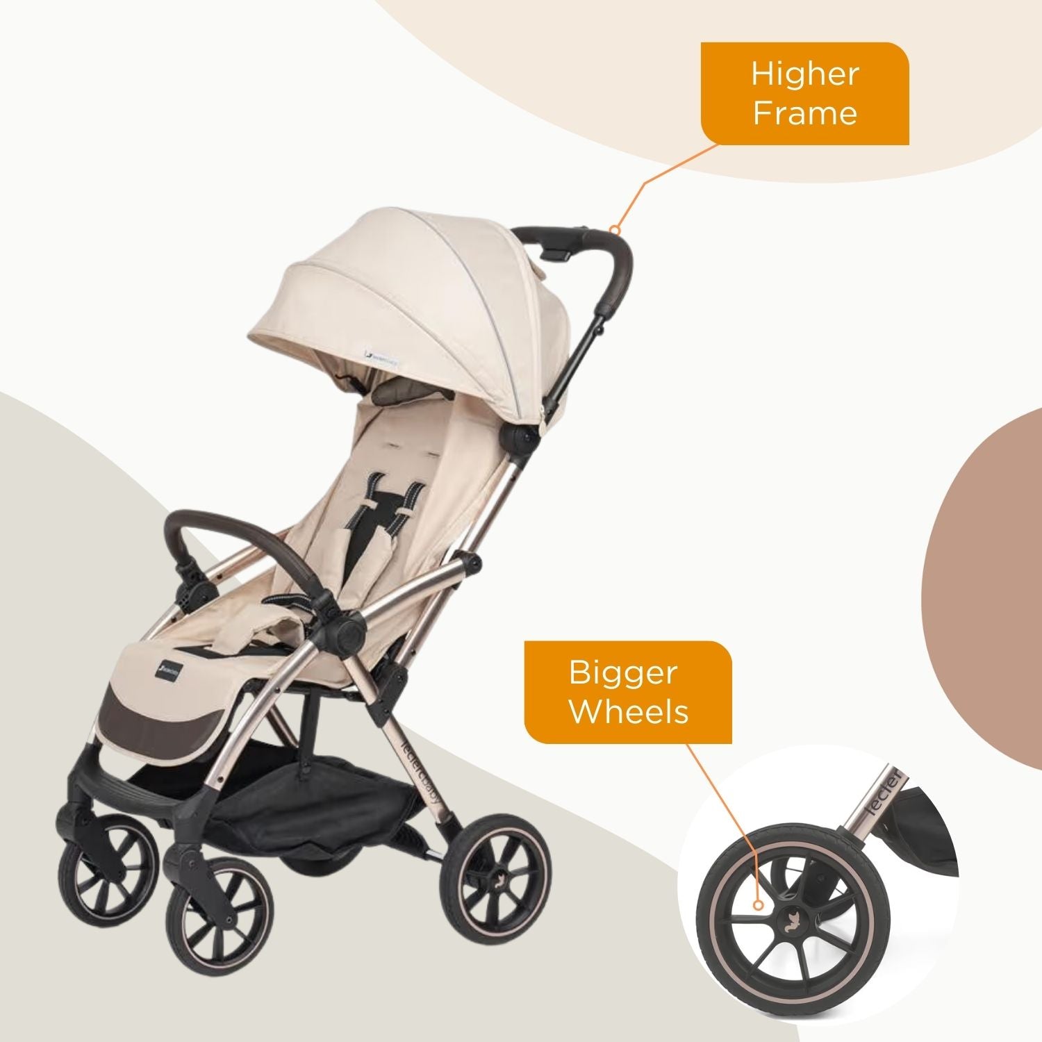 Leclercbaby Influencer XL Stroller Sand - LEC10012