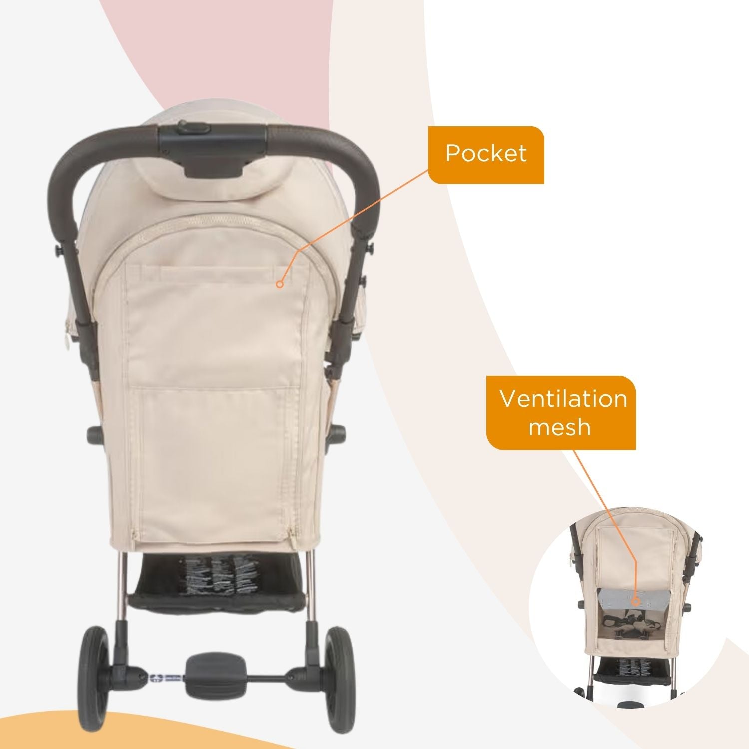 Leclercbaby Influencer XL Stroller Sand - LEC10012