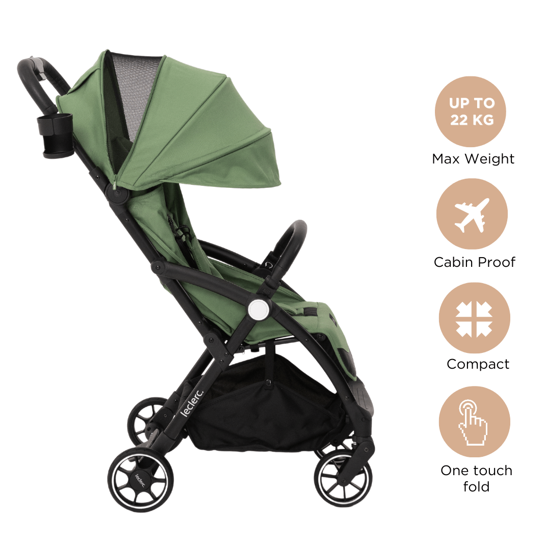 Leclercbaby Magicfold Plus Stroller Green - LEC25974