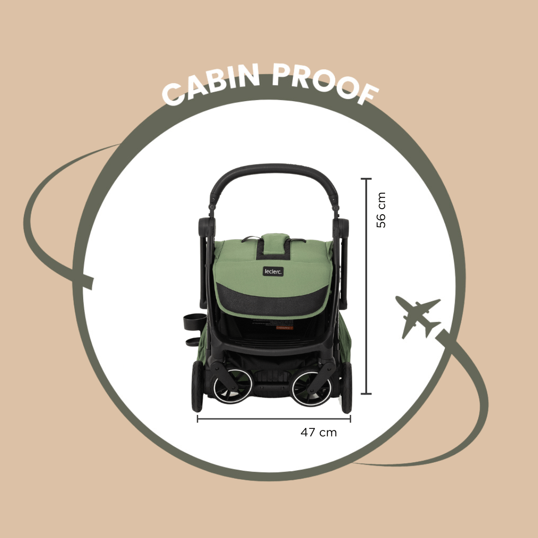 Leclercbaby Magicfold Plus Stroller Green - LEC25974