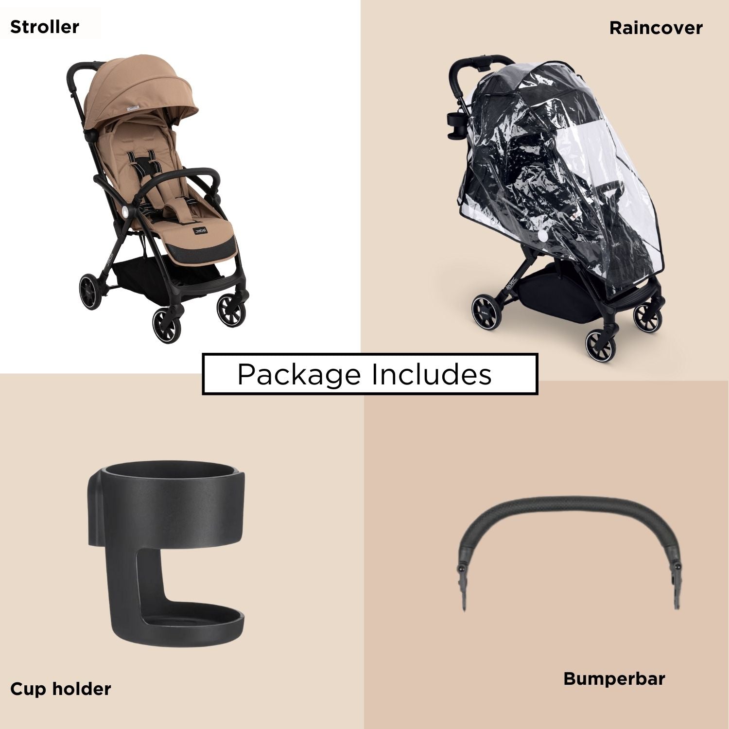 Leclercbaby Magicfold Plus Stroller Sand - LEC25973