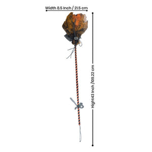 LED Light Orange Witch Broom Stick for Halloween Costume Party & Halloween Home office Décor - Little Surprise BoxLED Light Orange Witch Broom Stick for Halloween Costume Party & Halloween Home office Décor