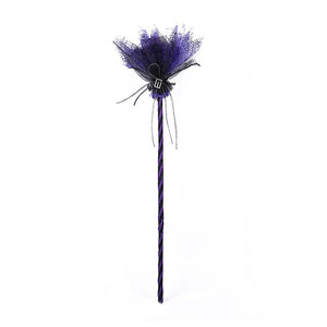 Led light Purple Witch Broom Stick for Halloween Costume Party & Halloween Home office Décor - Halloween