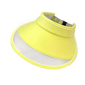 Lemon Yellow Sports Sun shade Adjustable Tennis/Visor Cap - Swim