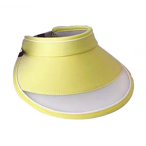 Lemon Yellow Sports Sun shade Adjustable Tennis/Visor Cap - Swim