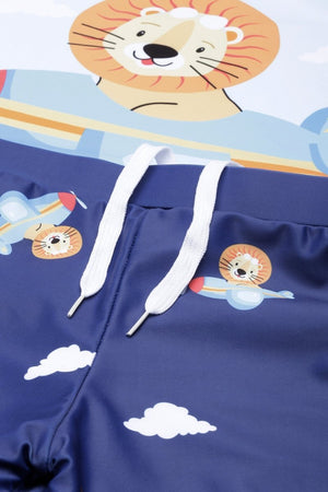Leo Sky Explorer Boys T-shirt And Short Swim Set - KSW-SG-LSEX-3-4