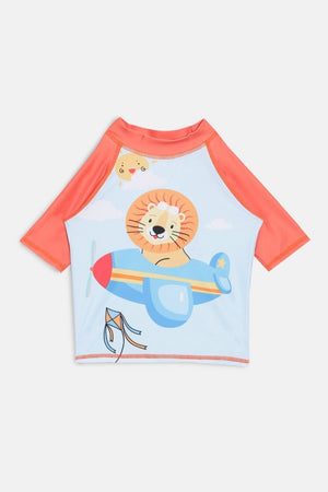 Leo Sky Explorer Boys T-shirt And Short Swim Set - KSW-SG-LSEX-3-4