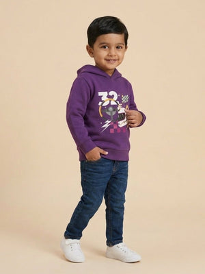 Let's Go Race Hooded Sweatshirt - 0-6 Months Kids Winter Hoodies