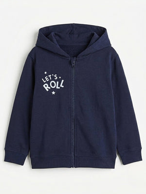 Let's Roll Zipper Hoodie - 0-6 Months Kids Winter Hoodies