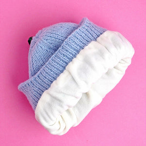 Light Blue 3d head and Tail Knitten woolen Winter Cap & Beanie, 3 - 10 Years - 3 - 10 Years Winter Wear