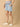 Light Blue Maternity Denim Shorts With Belly Support - MDD - KS - LITB - S