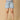 Light Blue Maternity Denim Shorts With Belly Support - MDD - KS - LITB - S