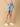 Light Blue Maternity Denim Shorts With Belly Support - MDD - KS - LITB - S
