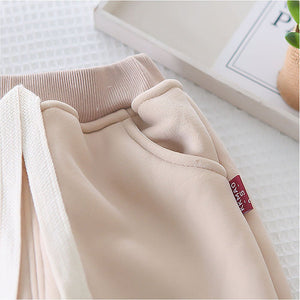 Light Brown Puffer Jacket And Matching Track Suit 3 Pcs Winterwear Set For Toddlers And Kids - 3 - 4 Years Kids Clothing