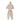 Light Brown Puffer Jacket And Matching Track Suit 3 Pcs Winterwear Set For Toddlers And Kids - 3 - 4 Years Kids Clothing