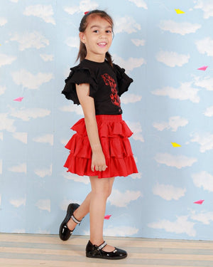 Li'l Panther Girls Top And Skirt Set - KCW-AN-LPSK-1-2
