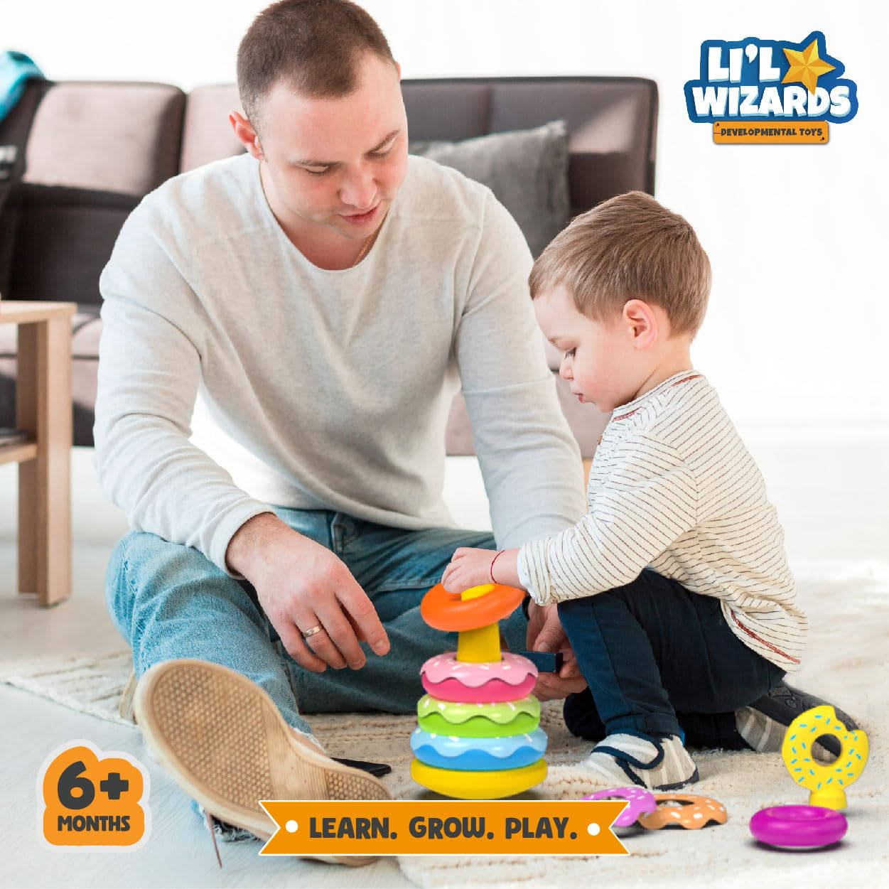 Li'l Wizards Rocking Doughnut Ring Stacker - Stacker