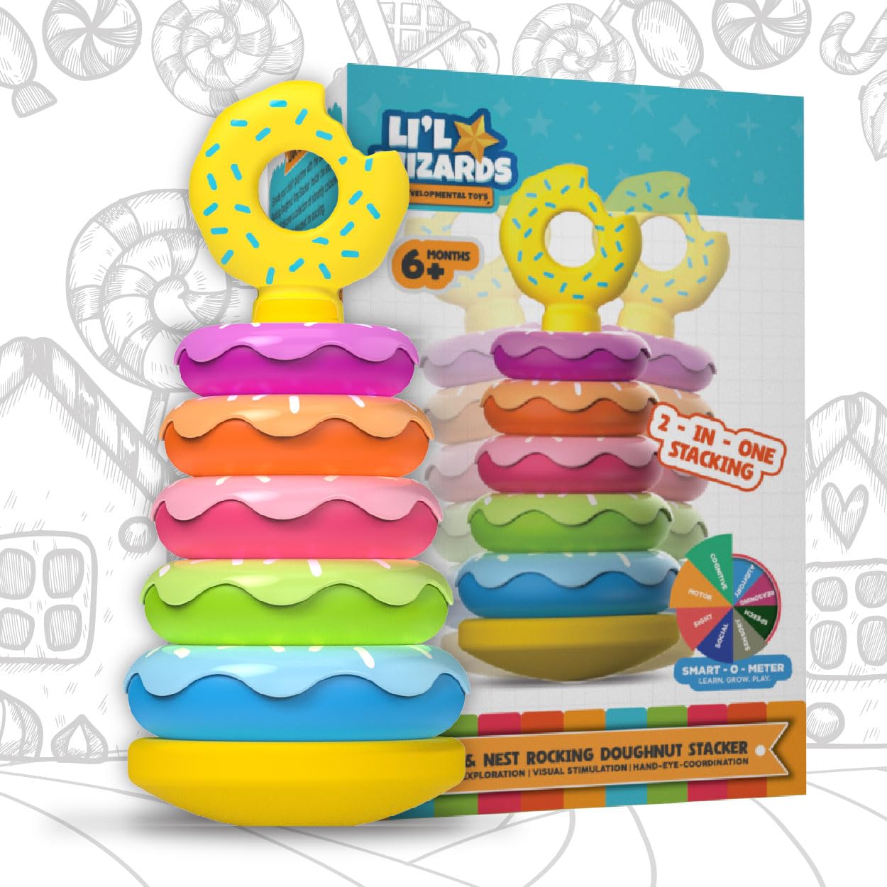 Li'l Wizards Rocking Doughnut Ring Stacker - ‎LW40004