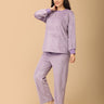 Lilac Fluffies Womens Fleece Co - ord Set - MWW - SD - LIFLF - S