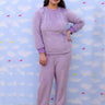 Lilac Fluffies Womens Fleece Co - ord Set - MWW - SD - LIFLF - S