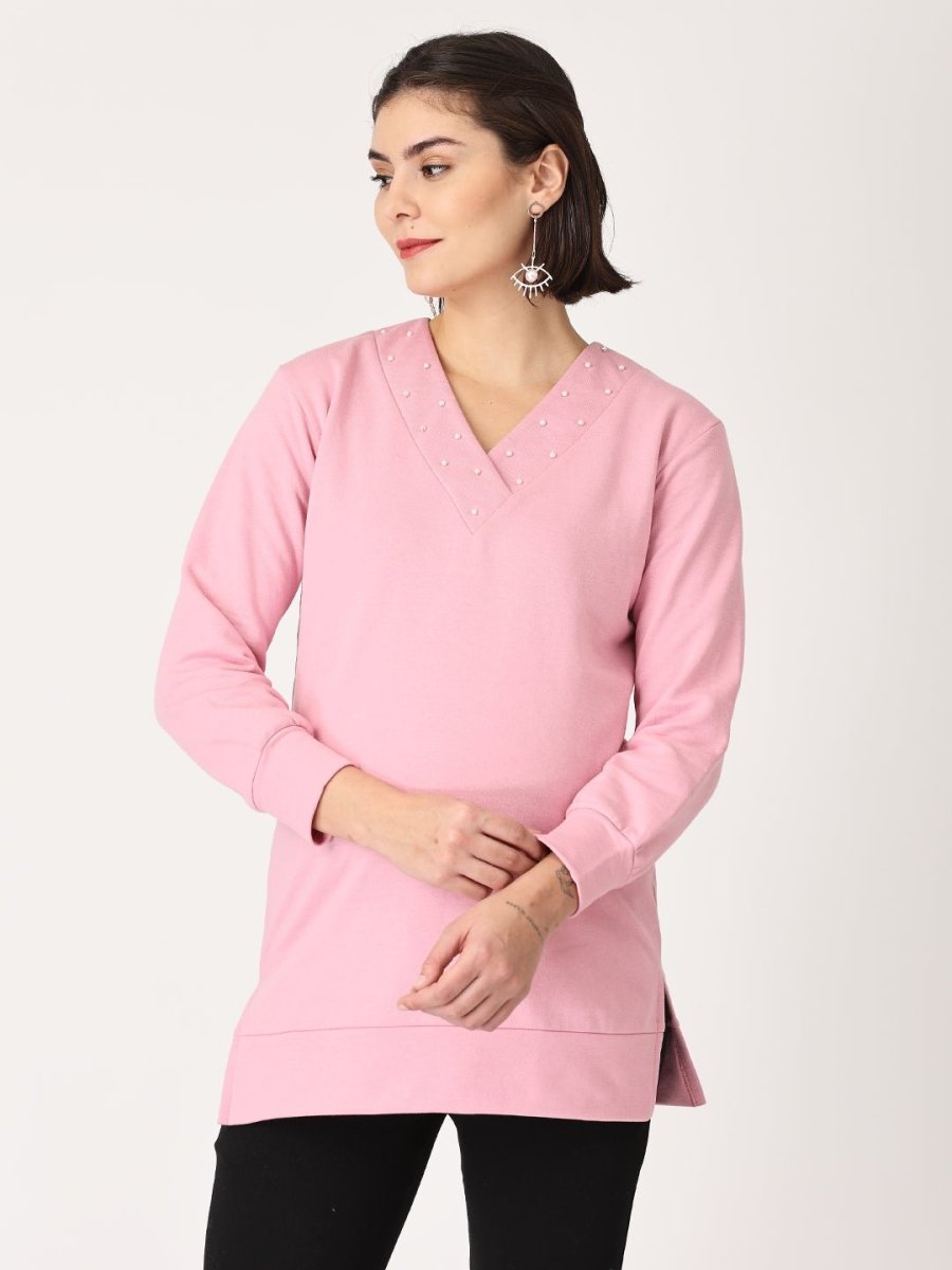 Lilac Pink Sachet Mumma Sweatshirt - MNSWT-LCSC-S