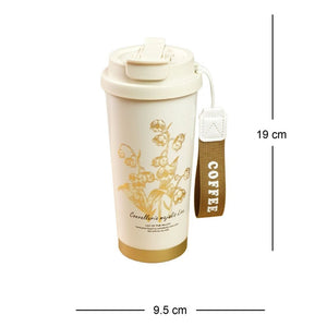 Lily Gold Stainless Steel premium Insulated Detox Infuser Bottle with Tea and Fruit Infuser attachment, 520ml - Back To School