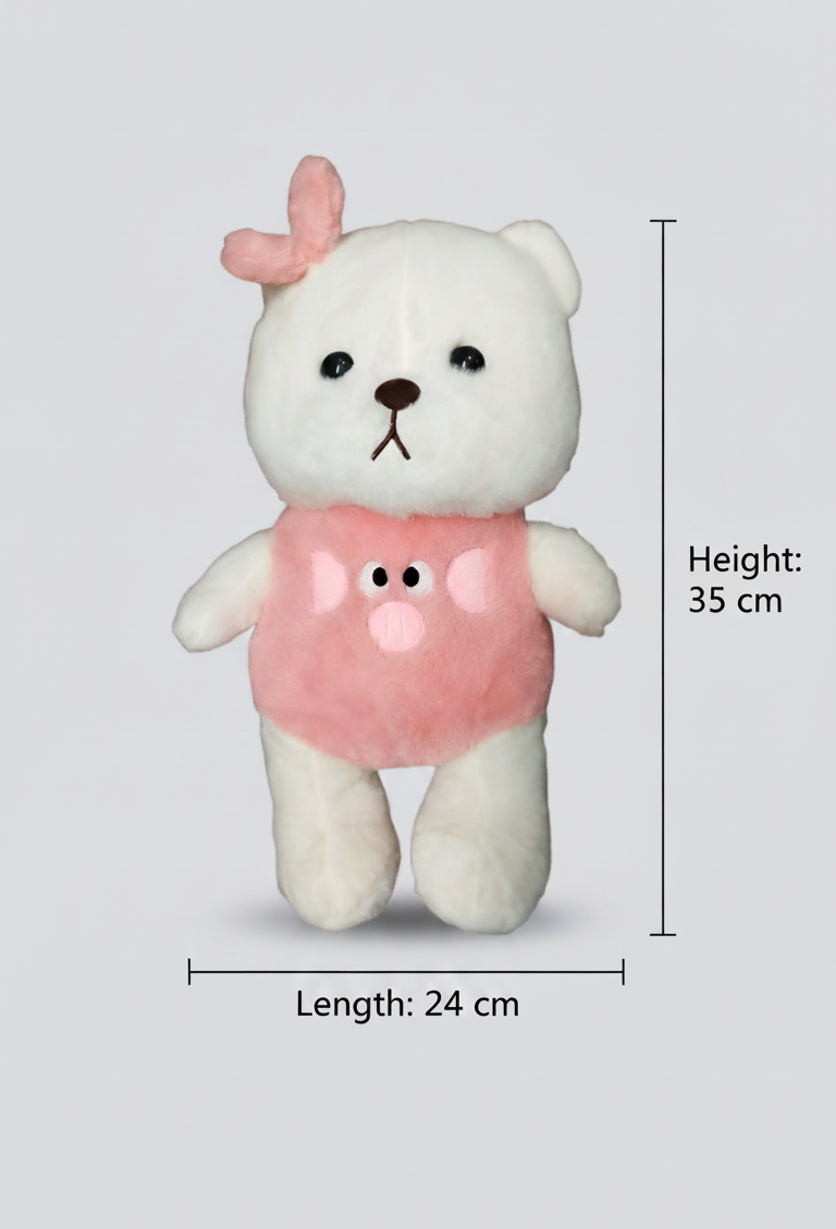 CuddleNest Plush Strawberry Lily Teddy Bear