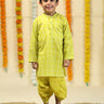 Lime Twist Boys Dhoti Kurta Set