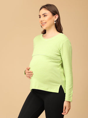Line It Zing Maternity and Nursing Winter Top - MAT - SD - LIZN - S