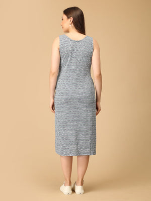 Stylish maternity and nursing dress with shrug, made from soft, breathable fabric. Features a hidden zipper for easy nursing access, sleeveless inner dress, and detachable long-sleeve shrug. Designed for comfort and versatility during and after pregnancy. Includes convenient pockets and offers a flattering fit for everyday wear.