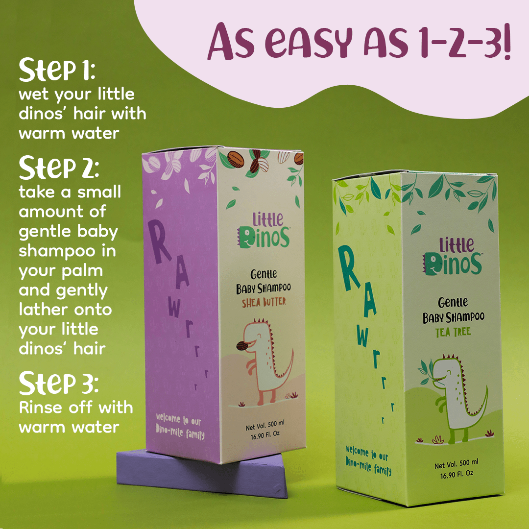 Little dinos baby shampoo shea butter 500 ml - LD BS SB 01