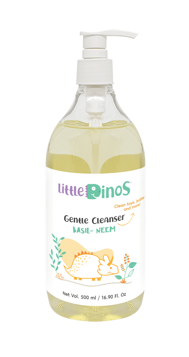 Little Dinos Gentle Bottle Cleanser- Basil Neem 500 ml - LD GC BN 01