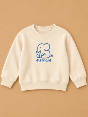 Little Elephant Kids Sweatshirt - 1-2 Years Kids Winter Sweatshirts