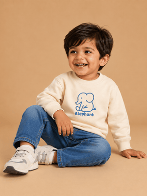 Little Elephant Kids Sweatshirt - 1-2 Years Kids Winter Sweatshirts