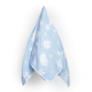 Little Ellie Designed Organic Muslin Blanket, Bib and Napkin Matching Set - Little Surprise BoxLittle Ellie Designed Organic Muslin Blanket, Bib and Napkin Matching Set