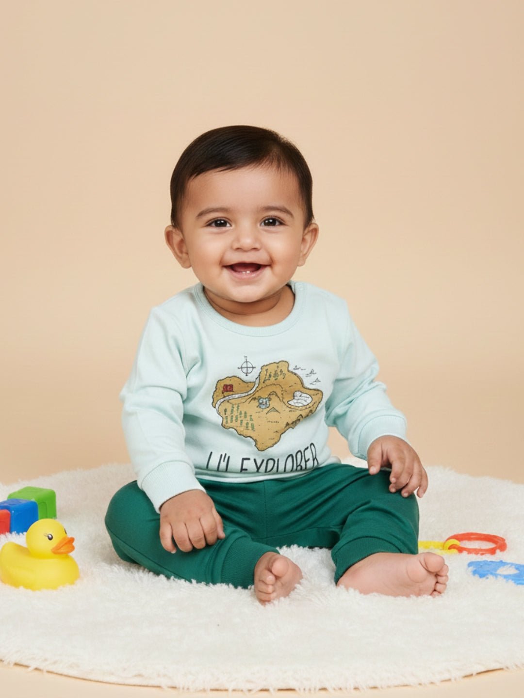 Little Explorer Infant Set - 0 - 3 Months Infant Casual Set