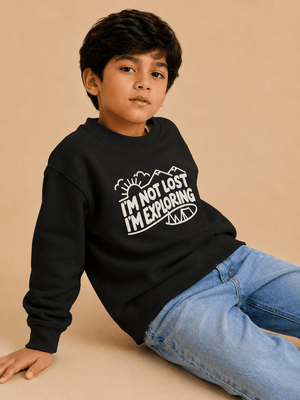 Little Explorer Kids Sweatshirt - 6-7 Years Kids Winter Sweatshirts