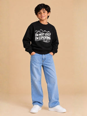 Little Explorer Kids Sweatshirt - 6-7 Years Kids Winter Sweatshirts