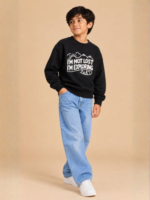Little Explorer Kids Sweatshirt - 6-7 Years Kids Winter Sweatshirts