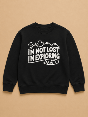 Little Explorer Kids Sweatshirt - 6-7 Years Kids Winter Sweatshirts