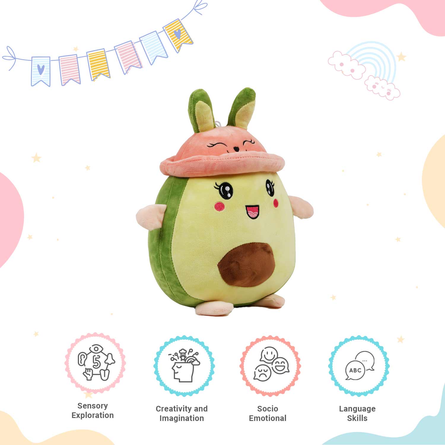 Little Ginnie Avocado Soft Toy - LG - MK - AVOCADO - 01