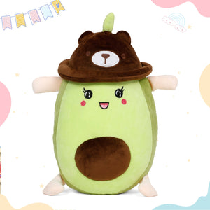 LITTLE GINNIE Avocado Soft Toy for Kids - Brown | Returned & Birthday Gift for Baby - LG - AVOCADO - BRN - ST