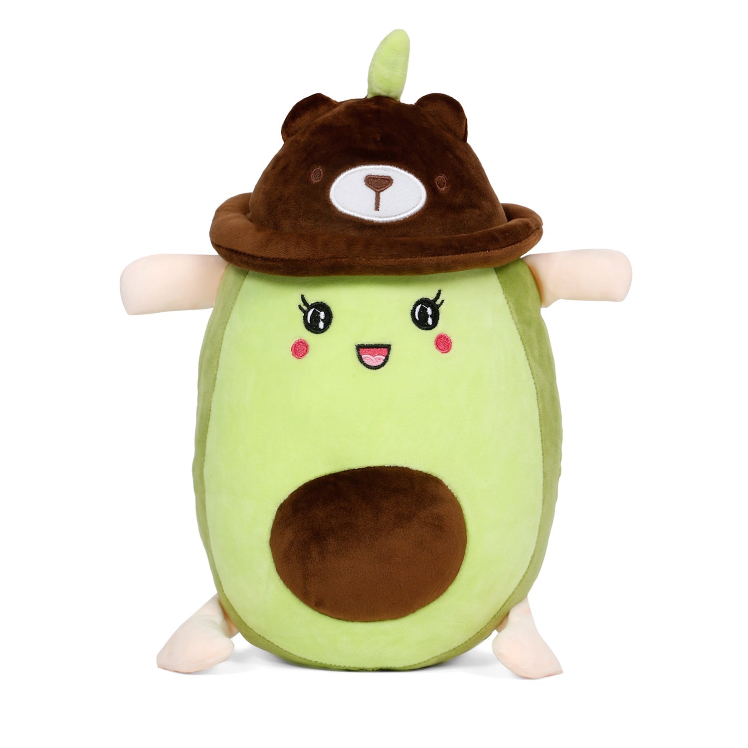 LITTLE GINNIE Avocado Soft Toy for Kids - Brown | Returned & Birthday Gift for Baby - LG - AVOCADO - BRN - ST